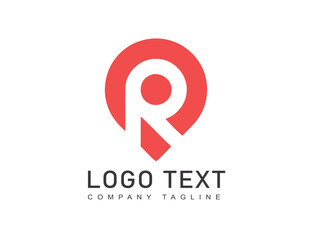 Fototapeta premium Letter R logo vector template Creative O Letter initial logo design