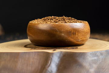 a large amount of fragrant instant coffee for making a drink