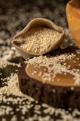 white sesame seeds for use in cooking