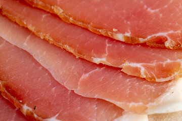 dried pork meat with a thin layer of lard