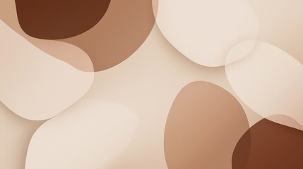A soft abstract composition featuring organic shapes in warm tones, ideal for backgrounds or design elements.