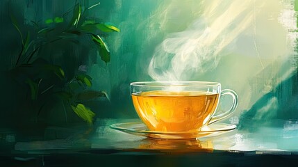 Tea time relax. Generative AI