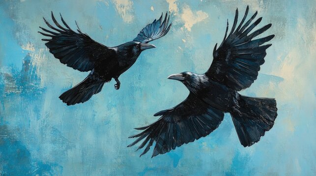 Two Ravens Images – Browse 2,813 Stock Photos, Vectors, and Video | Adobe Stock