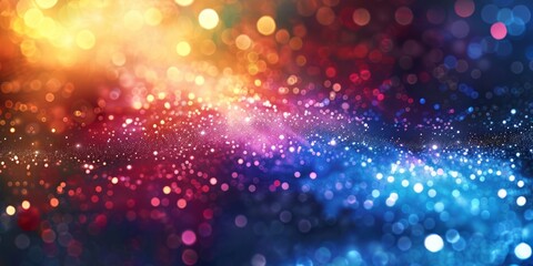 Obraz premium An incredibly vibrant abstract background that is filled with sparkling lights in an assortment of colors