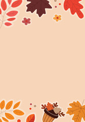  Autumn banner with text space