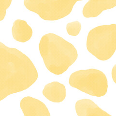 河原の石のような丸い抽象形の水彩背景イラスト1