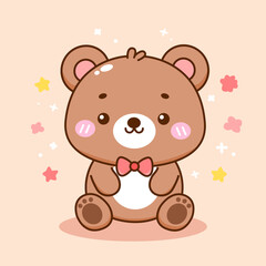 Kawaii Cute Bear illustration