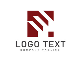 Business corporate abstract typography logo