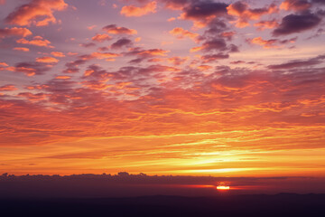 A breathtaking sky filled with vibrant colors and dynamic cloud patterns, showcasing a stunning blend of hues and textures.