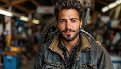 Obraz premium man in a shop