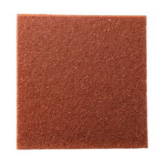 Fototapeta premium Sandpaper top view isolated on transparent background