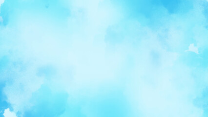 Abstract grunge blue or mint green texture with blurry fog or clouds, Abstract blue watercolor painted background.