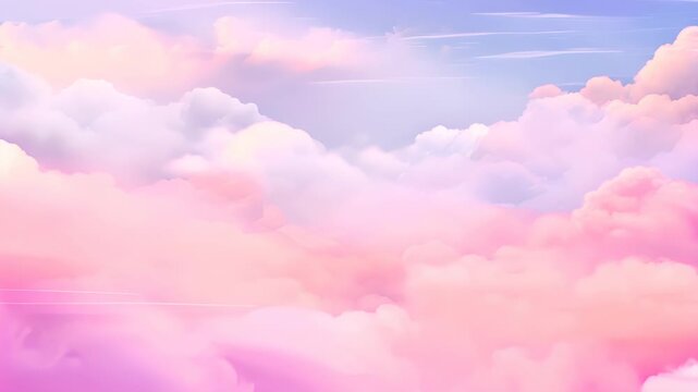 fantastic pink clouds. generative ai