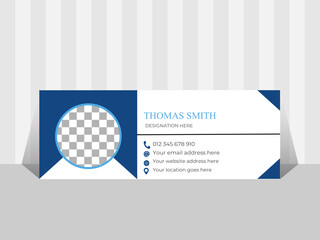 Email signature template design or Facebook cover template