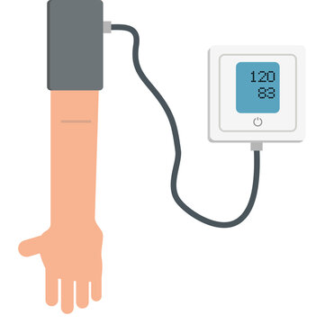 arm blood pressure monitor reading clip art preview