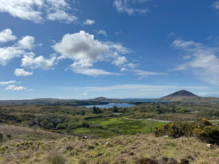 Countryside along Ring of Kerry in Ireland