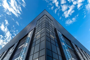 Modern Architectural Marvel Against a Blue Sky
