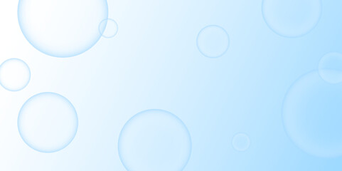Abstract blue gradient background Transparent circles. pastel soft color bokeh romantic abstract background. Graphic design element modern style concept for presentation background, banner vector.	