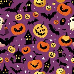 Halloween seamless pattern