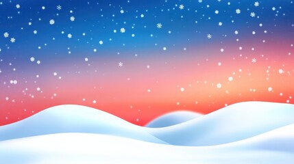 A serene winter scene featuring gently falling snowflakes and soft lighting, perfect for a cozy festive backdrop.