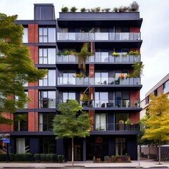 Obraz premium the AI Image Generator, Construction of residential building