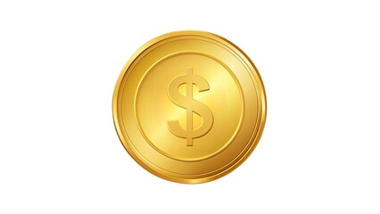 dollar gold coin illustration	