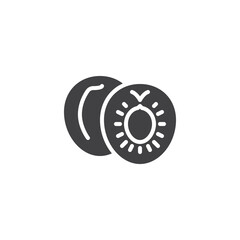 Apricot fruit vector icon