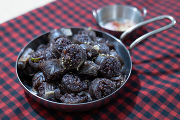 Sundae is a type of blood sausage in Korean cuisine. sometimes anglicized as soondae.