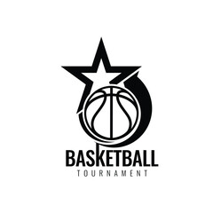 Obraz premium Basketball ball icon. Illustration in flat style. Vector