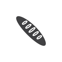 Baguette loaf vector icon