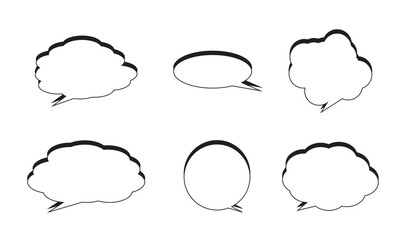 Fototapeta premium speech bubble set