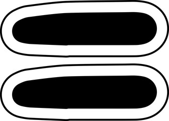 doodle skull letter sign equal