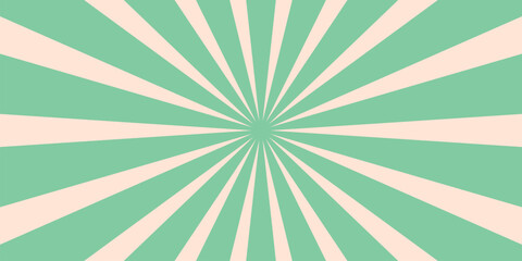 Starburst design. Sunburst texture. Abstract background with line rays. Retro groovy  banner. Isolated Vector illustration. © Ellen7