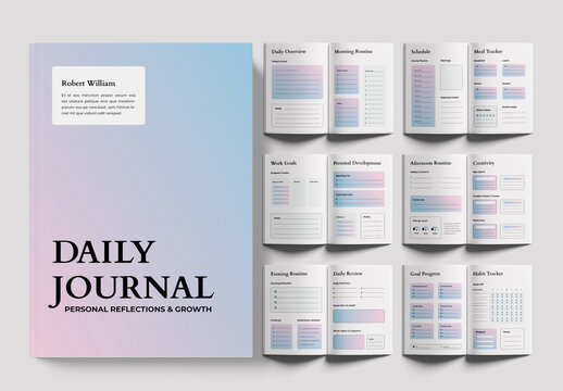 Daily Journal Planner Layout
