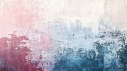 Obraz premium Abstract Painting with Pink, White, and Blue Hues
