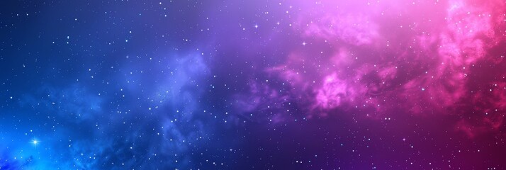 Fototapeta premium A stunning and vibrant cosmic scene that is filled with colorful nebulae and twinkling, shimmering stars