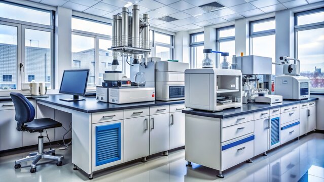 Sophisticated laboratory instrument equipped with advanced technology for gas chromatography and mass spectrometry analysis, providing precise results for chemical compound 