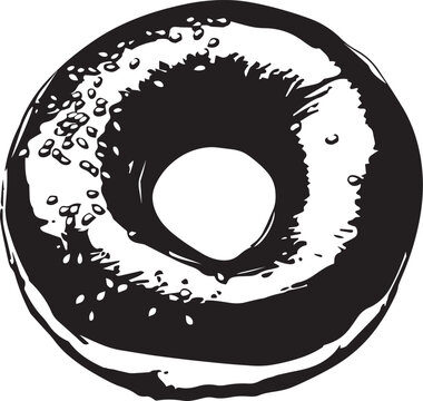 recommend clip art: Bagel clean simple silhouette