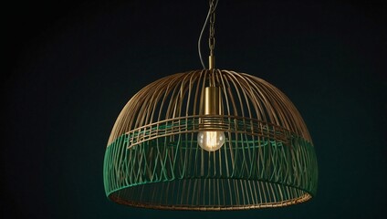 a pendant lamp in the style of rendered
