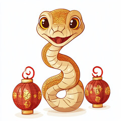 Fototapeta premium Chinese New Year Year of the Snake