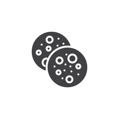 Biscuit Cookie vector icon