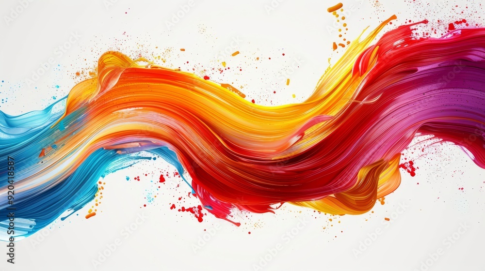 Wall mural dynamic swirling colors are creating an incredibly energetic and vividly impressive abstract design