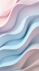 Obraz premium A soothing arrangement of soft pastel waves flows seamlessly, creating a tranquil visual effect