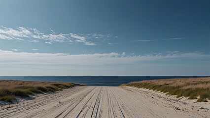 Peaceful Coastal Solitude. A Moment of Tranquility by the Sea