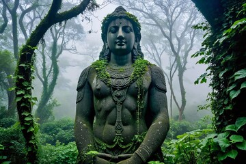 Fototapeta premium The Guardian of the Forgotten Garden