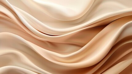 Fototapeta premium The fabric cascades in soft folds, catching light and creating a serene, calming atmosphere