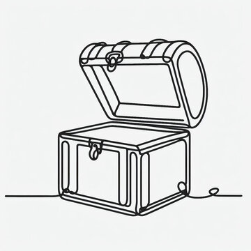 recommend clip art: treasure chest silhouette  flat 