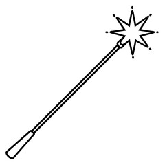 magic wand vector illustration 