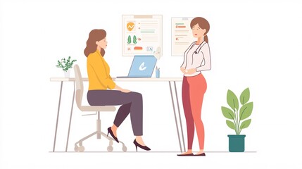 240805 145. a woman having buttocks pain at office. gluteal muscles due to piriformis syndrome and sitting longtime. Health and medical concept isolated on white background,png with woman receiving