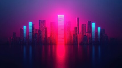 Fototapeta premium Illuminating Diamond Dreams: Holographic Public Art Installation in Futuristic Cityscape with Copy Space, 8K Resolution